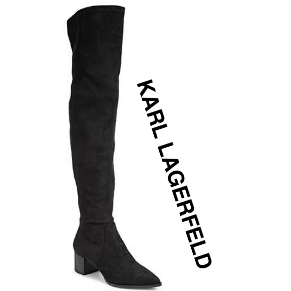 🔥 SALE NWOB KARL LAGERFELD Paris thigh high boots